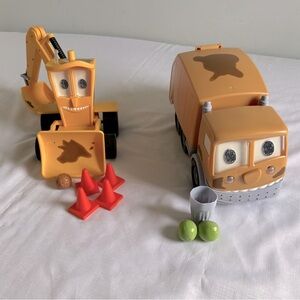 The Stinky & Dirty Show: Backhoe Loader and Garbage Truck Deluxe Vehicles